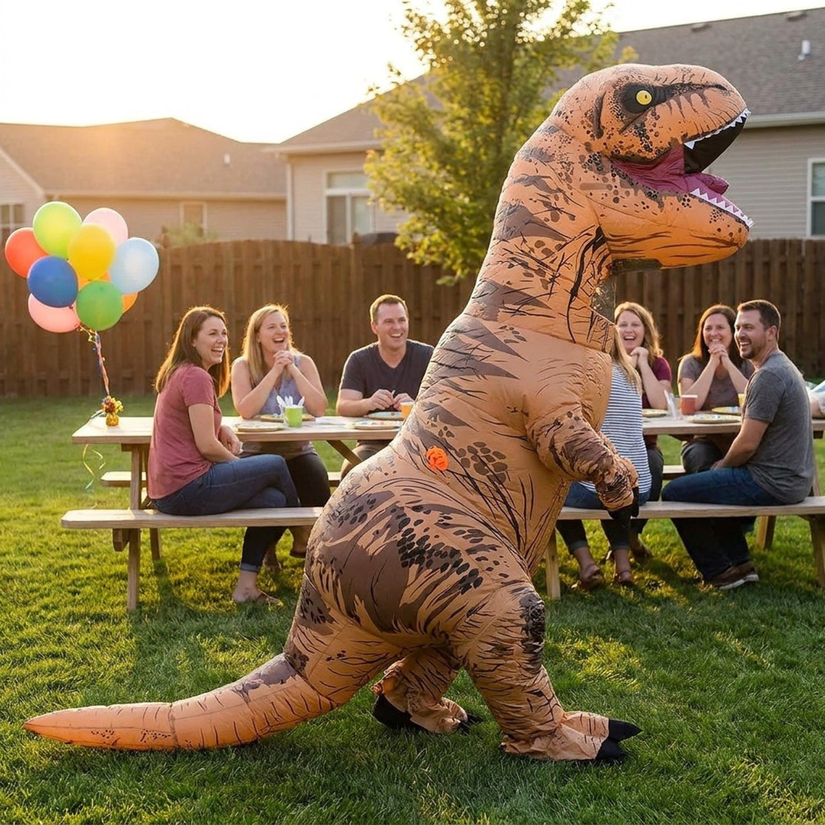 Inflatable Dinosaur Costume for Adults – Ultimate T-Rex Party Outfit