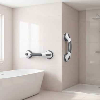 Heavy Duty Suction Shower Grab Bars – 2pcs No-Drill Waterproof Handles for Bathtubs & Showers, Safe Support for Seniors and the Elderly