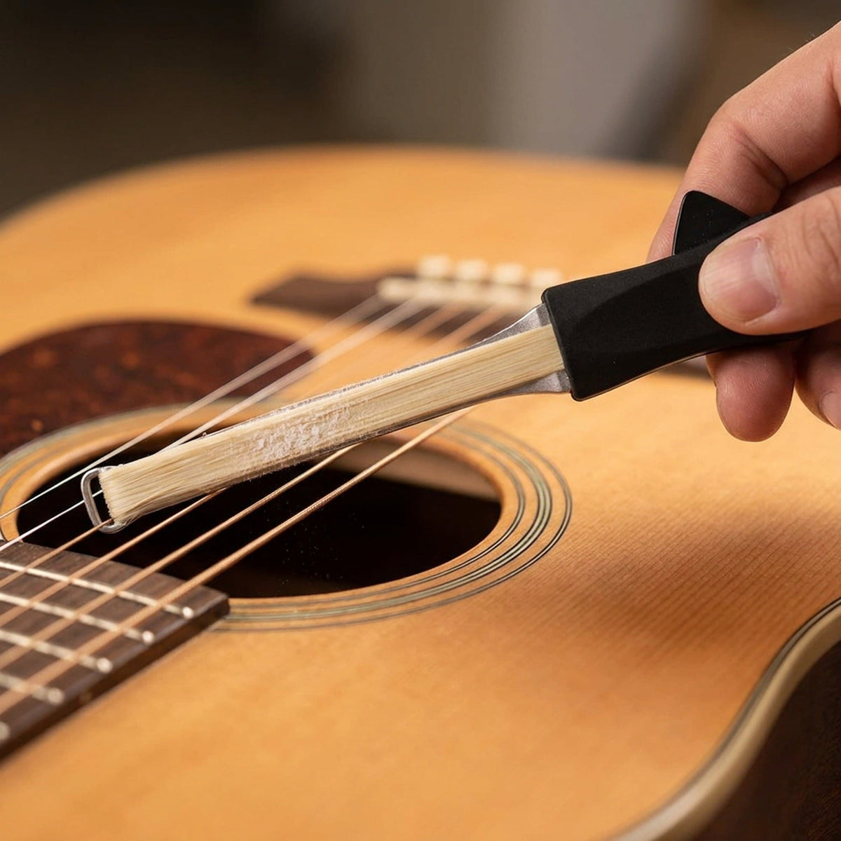 Guitar Bow for Acoustic Guitar – Violin Bow for Guitar with Built-In Pick (Guitar Playing Bow)