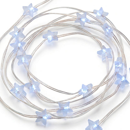 Star LED String Lights - Indoor Fairy Garland for Bedrooms, Weddings, Parties & Christmas
