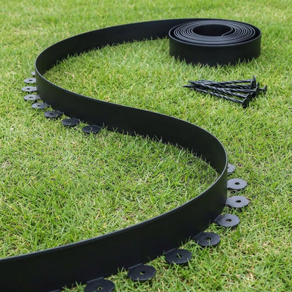Lawn Edging Boarder Plastic – Easy-to-Install Landscape Edging Solution that Adds Long-Lasting Beauty to Lawns & Flowerbeds