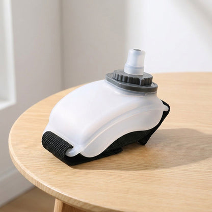 Wrist Water Bottle for Running – Hands-Free 7 oz Soft Silicone Flask with Strap