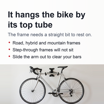 Space-Saving Bike Wall Mount Rack – Foldable Bicycle Hanger with Rim Protection
