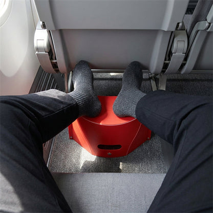 Folding Camp Stool - Ultra-Slim Portable Seat That Folds Flat for Camping, Fishing, Travel and Lines
