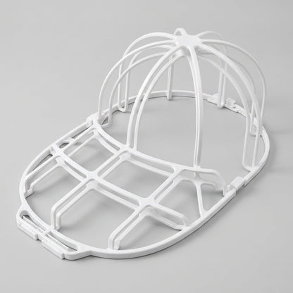 Baseball Cap Washer Cage - Rigid Hat Frame plus Mesh Wash Bag, Holds a Cap's Shape in the Washing Machine or Dishwasher