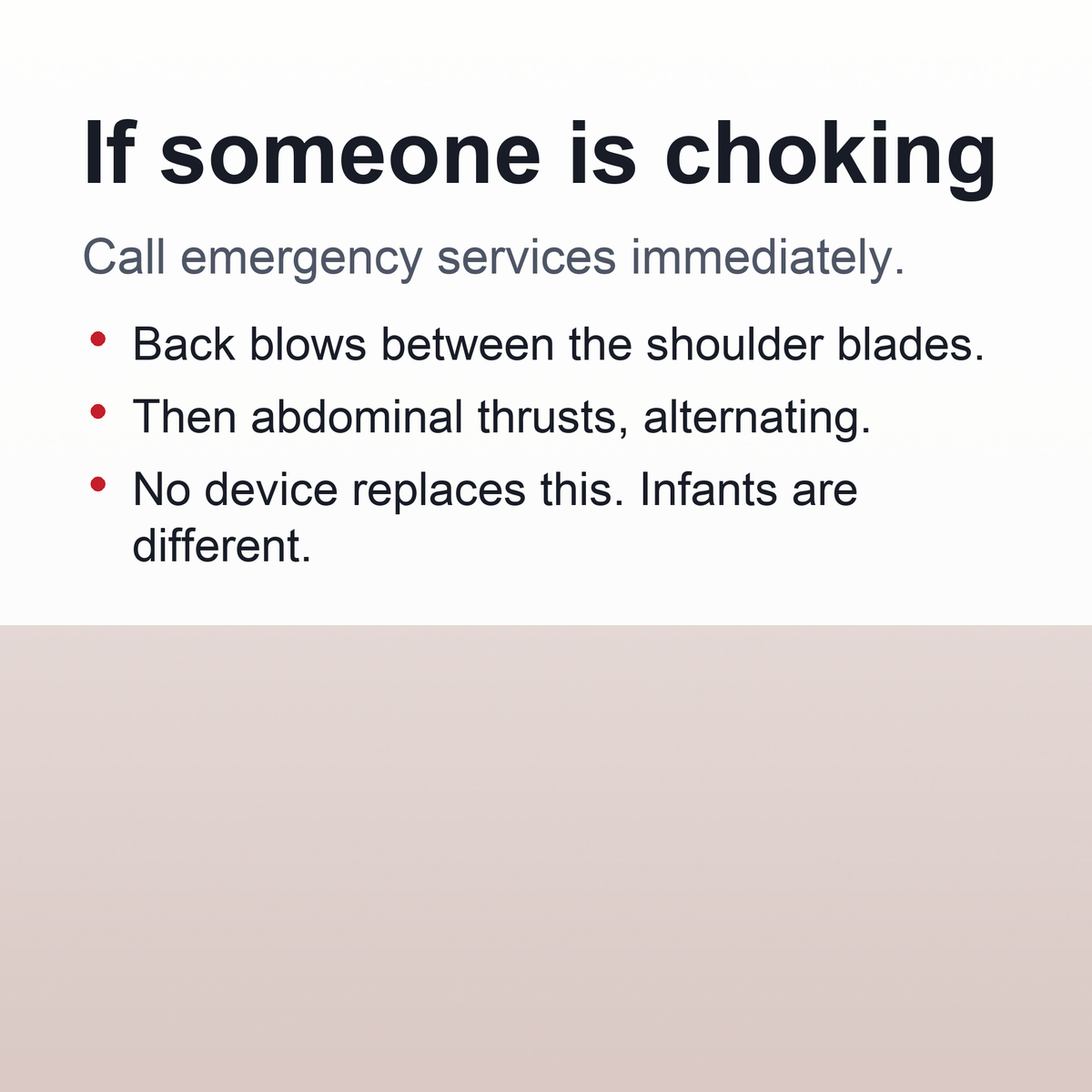 Portable Choking Rescue Device – Emergency First Aid Airway Clearance Tool for Adults and Children, Home, Travel, CPR Preparedness and Emergency Response