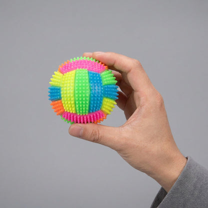 Glow-in-the-Dark Squeaky Dog Ball Toy – Light-Up Playtime for Pets, Easy to Clean!