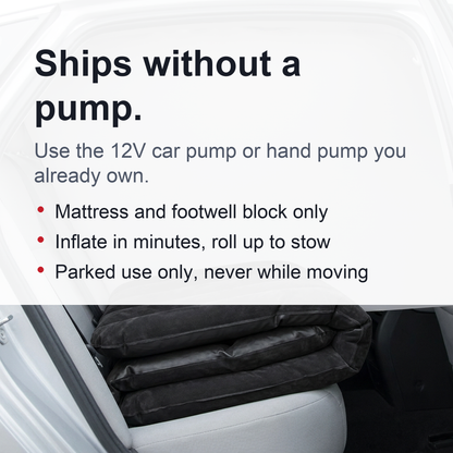 Inflatable Car Mattress – Back Seat Air Bed, Pump Not Included