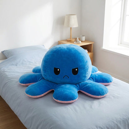 Giant Reversible Octopus Plush – Flip for a Mood Change, Perfect for Kids