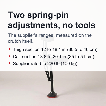 Hands-Free Crutch for Leg & Knee Support