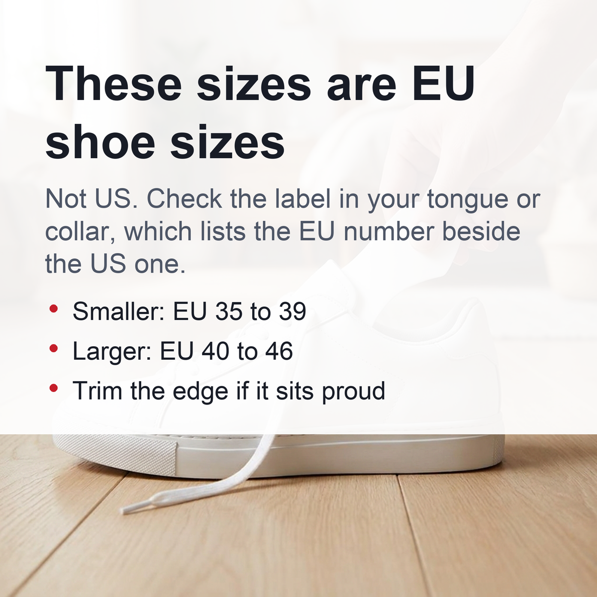 Universal Anti-Crease Sneaker Shields - 1 Pair (Left + Right) Toe Box Crease Protectors