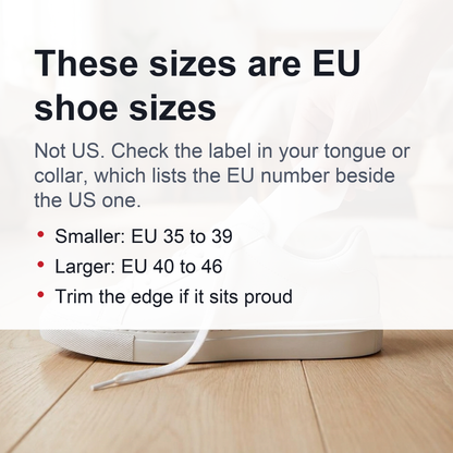 Universal Anti-Crease Sneaker Shields - 1 Pair (Left + Right) Toe Box Crease Protectors