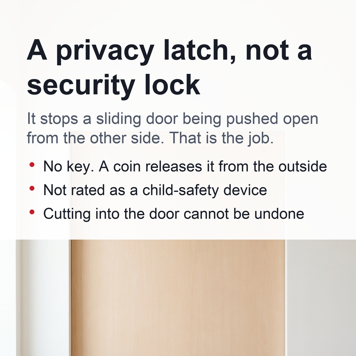 Invisible Entry Hook Pocket Door Lock –  With Interior Lock Fittings, Modern Sliding Hardware for Doors, Rooms, or Minimalist Spaces