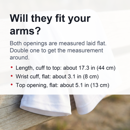 Loose Sun Sleeves for Men - Breathable Mesh Arm Covers for Cycling, Wrist or Hand Coverage