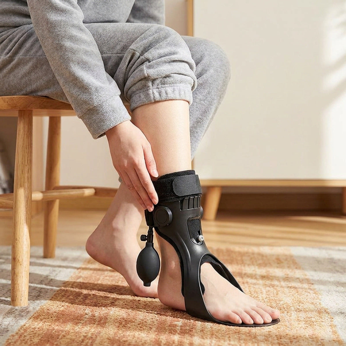Drop Foot AFO Brace with Airbag Support – Comfortable Ankle Orthosis for Hemiplegia, Stroke Recovery, Improved Walking & Shoe Fit
