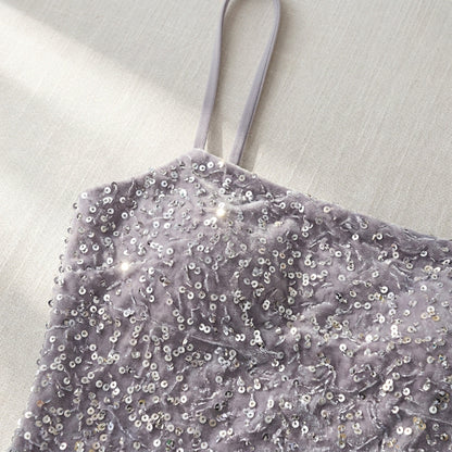 Sequin Backless Mini Dress – Sexy Bodycon Birthday & Club Party Dress for Women’s Night Out