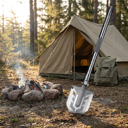 Indestructible Survival Shovel – Folding Shovel Set with Manganese Steel Head