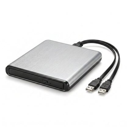 External CD/DVD Drive - Portable USB Optical Drive for Laptops & Desktop Computers