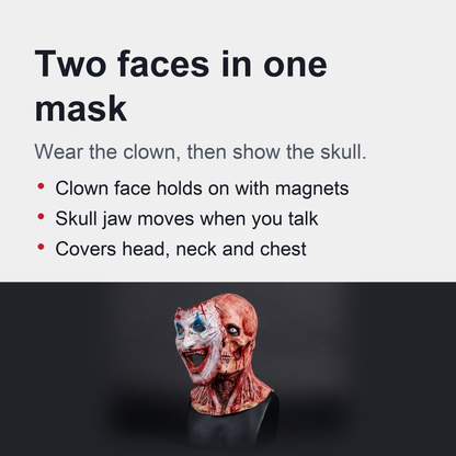 Halloween Double Layer Mask - Scary Masks for Adult Costume Party
