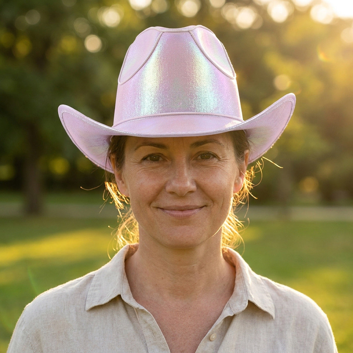 LED Cowboy Hat - Glowing Light Bar Cap Bachelorette Party Supplies