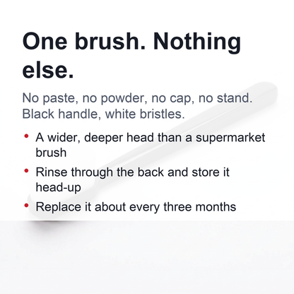 Extra-Soft Manual Toothbrush - Dense Ultra-Fine Bristles, Wide Wavy Head