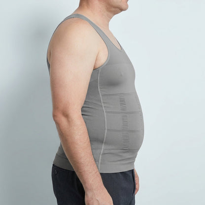 Men’s Compression Body Shaper Tank Top – Slimming Vest with Firm Control for Fitness, Posture Support, and Everyday Wear