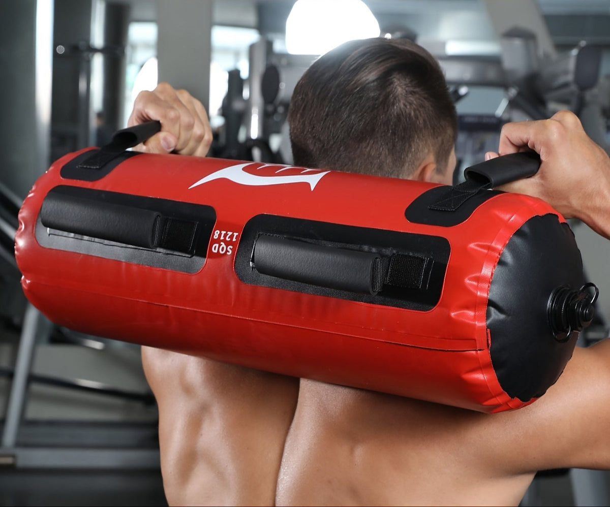 Portable Water-Filled Weightlifting Bags - 11-44 lbs. Water Bag Weights for Home Fitness, Squats, Load Training & Full Body Exercise