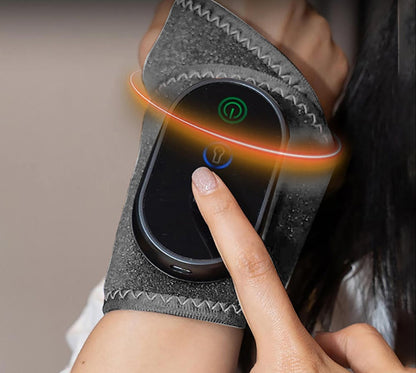 USB Heated Wrist Brace Massager – Portable Electric Wrap with Targeted Pain Relief & Adjustable Heat for Both Hands & Daily Use