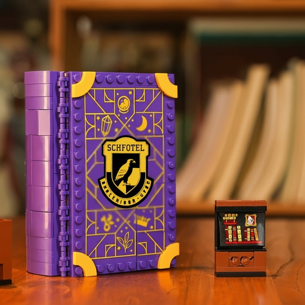 Magical Book Knights Building Set – 389-Piece  DIY Medieval Brick Assembly Toy for Kids, Birthday & Christmas 2025 Gift
