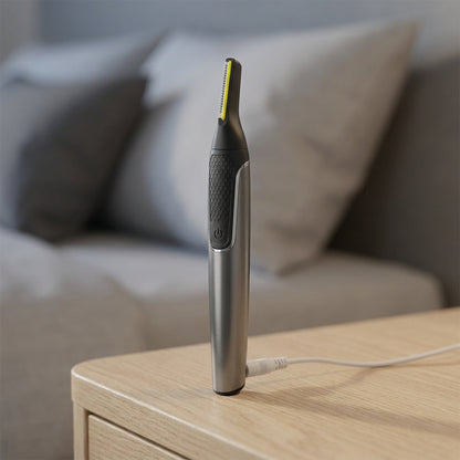 Electric Nose and Ear Hair Trimmer – Ultra-Thin Precision Waterproof Grooming Tool for Safe, Clean, and Painless Trimming
