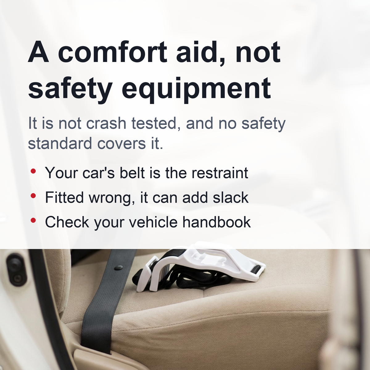 Pregnancy Safety Belt Strap, Seat Belt Extender - Prevent Compression of Abdomen