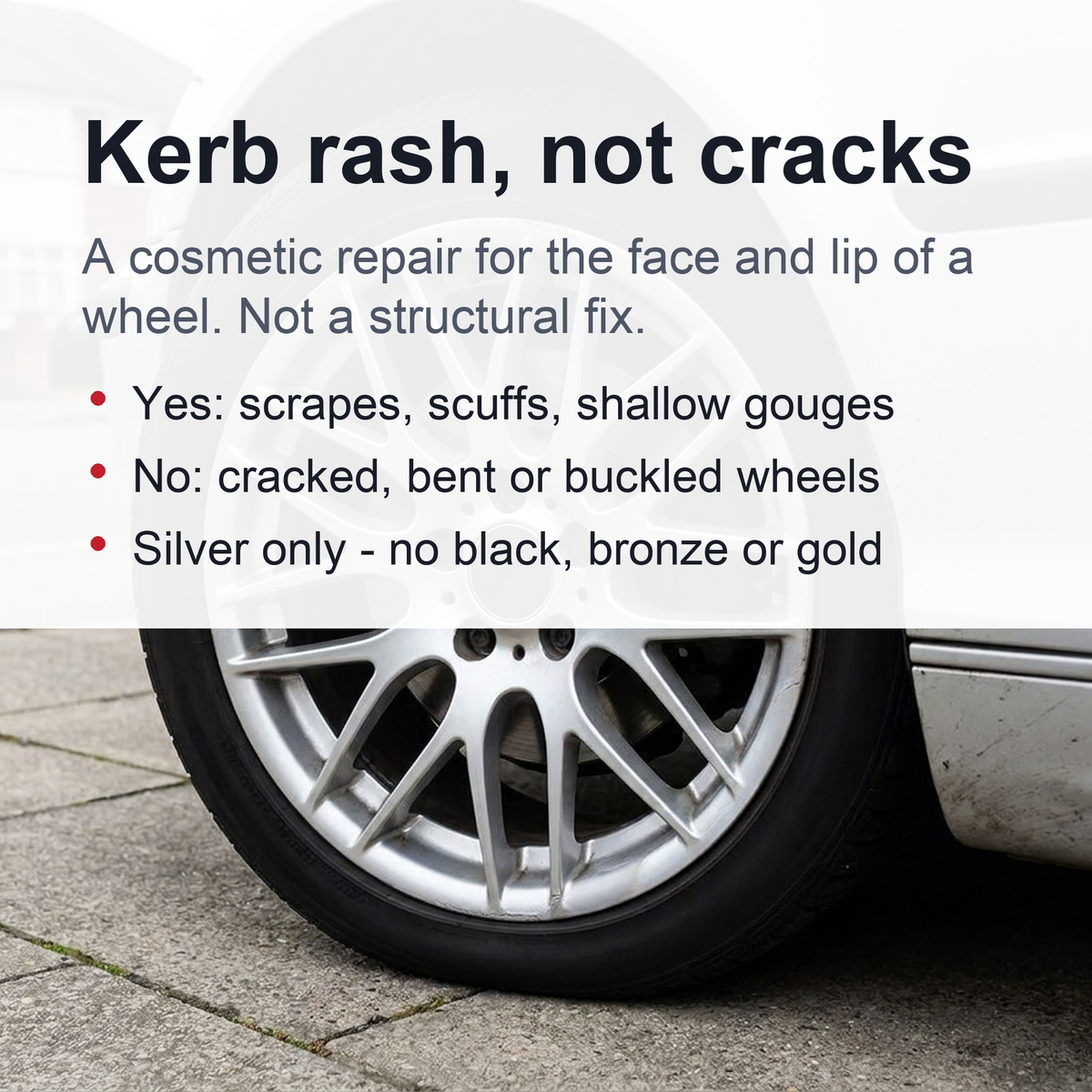 DIY Alloy Wheel Repair Kit - Rim Scrapes Scratches Remover
