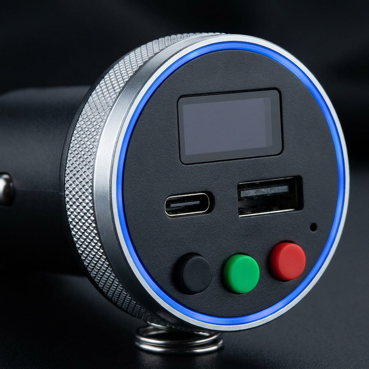 Bluetooth 5.1 FM Transmitter for Cars Without Aux - 12V Car Charger, USB-C PD 20W + USB-A QC3.0 18W