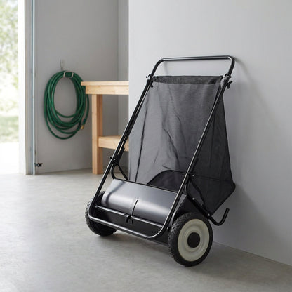 Push Lawn Sweeper - 26 in Sweeping Path, 7 cu ft Mesh Hopper, Four Spinning Brushes, No Fuel or Cord