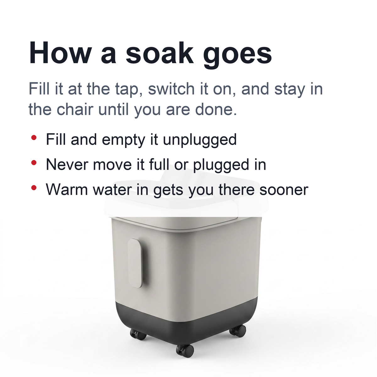 Automatic Foot Spa Bath – Heated Electric Massager Tub with Constant Temperature & Bubbles for Relaxing Feet Care