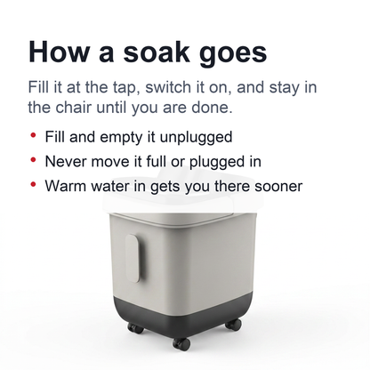 Automatic Foot Spa Bath – Heated Electric Massager Tub with Constant Temperature & Bubbles for Relaxing Feet Care