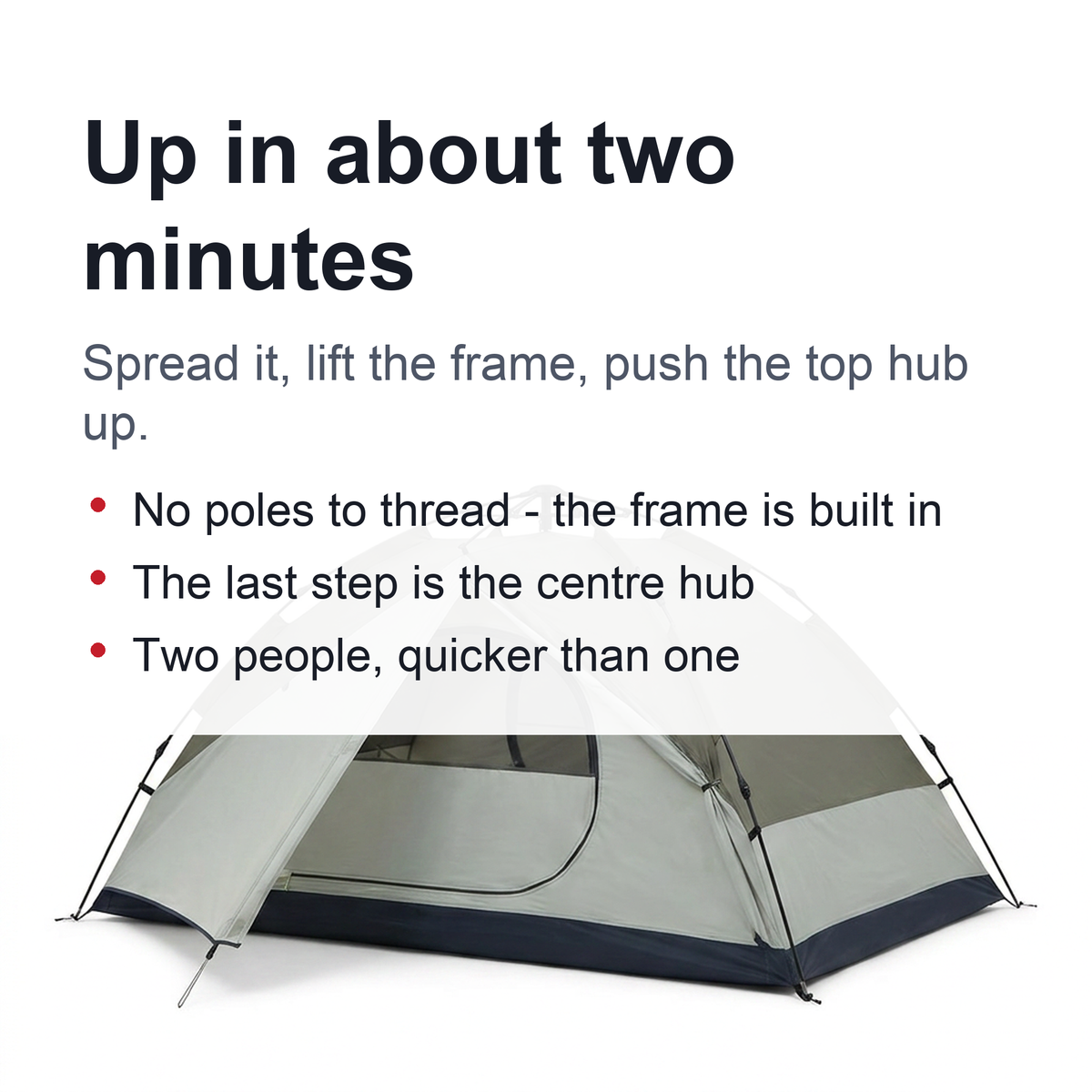Instant Pop-Up Tent – 4-Person, 2-Minute Setup