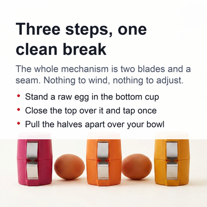 Egg Tool Set – 3-Piece , Shell Opener, Cracker, and Separator for Efficient Cooking