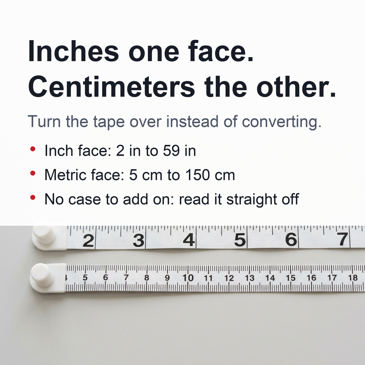 Automatic Retractable Body Tape Measure - Self-Locking Measuring Tape for Waist, Hips, Bust, Arms & Thighs