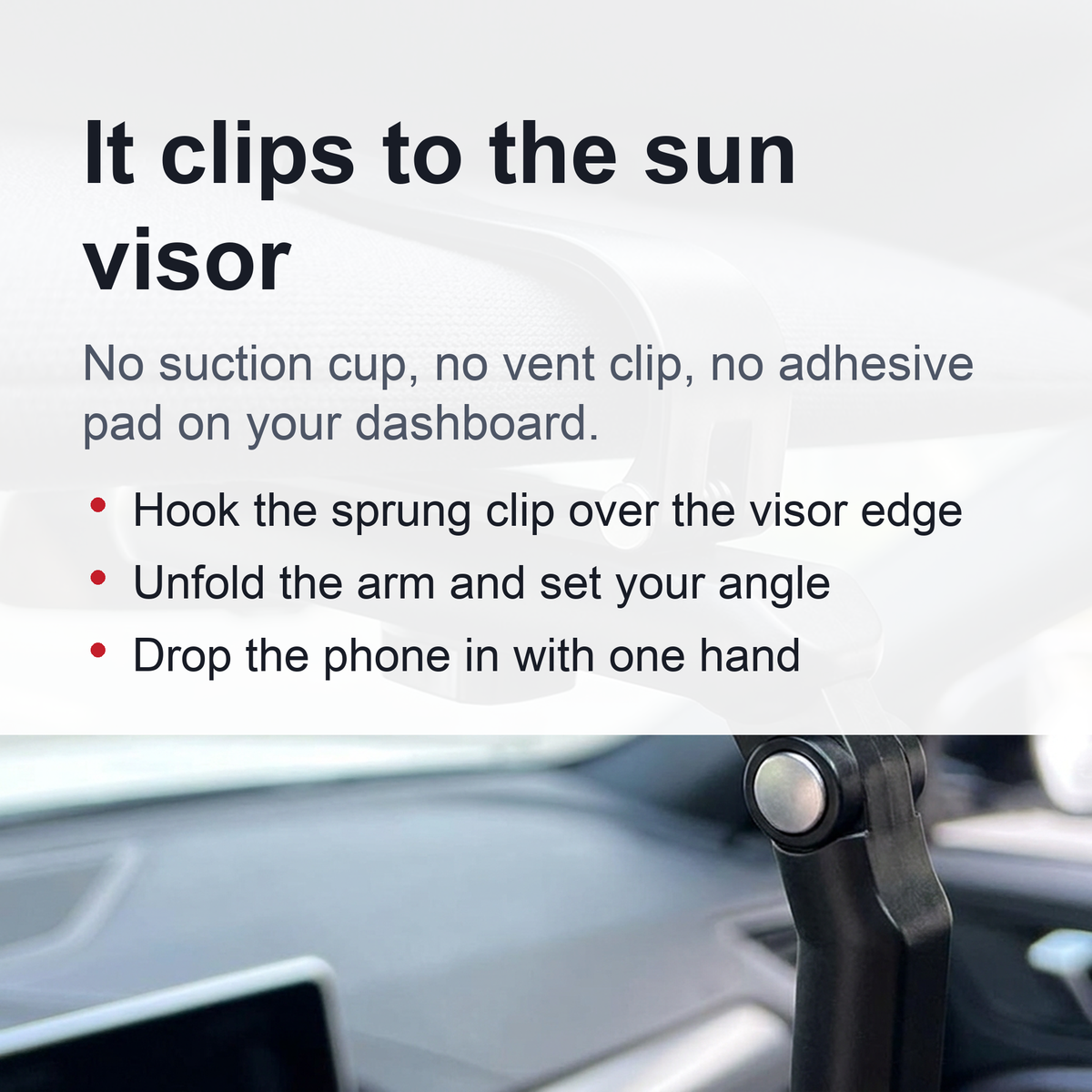 Rotating Car Phone Holder - Universal Car Phone Holder