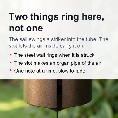 Deep Resonance Serenity Bell - Outdoor Musical Wind Chime and Home Decor