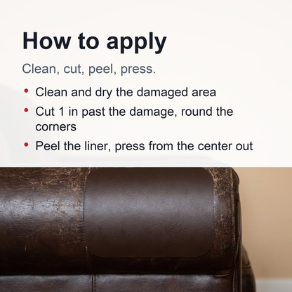 Leather Repair Patches - Self-Adhesive Patch for Sofas, Couch, Furniture and Drivers Seat