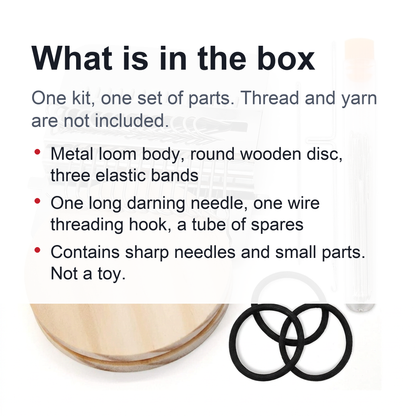 Darning Mini Loom Machine - Handy Small Loom Kit for Beginners, Quickly Repair Jeans, Repair Holes, DIY Beautiful Weaving