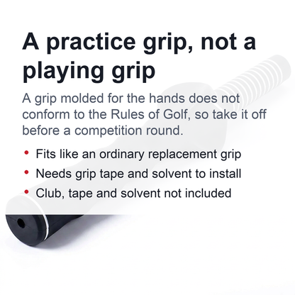 Golf Grip Trainer - Molded Rubber Training Grip for Right-Handed Golfers