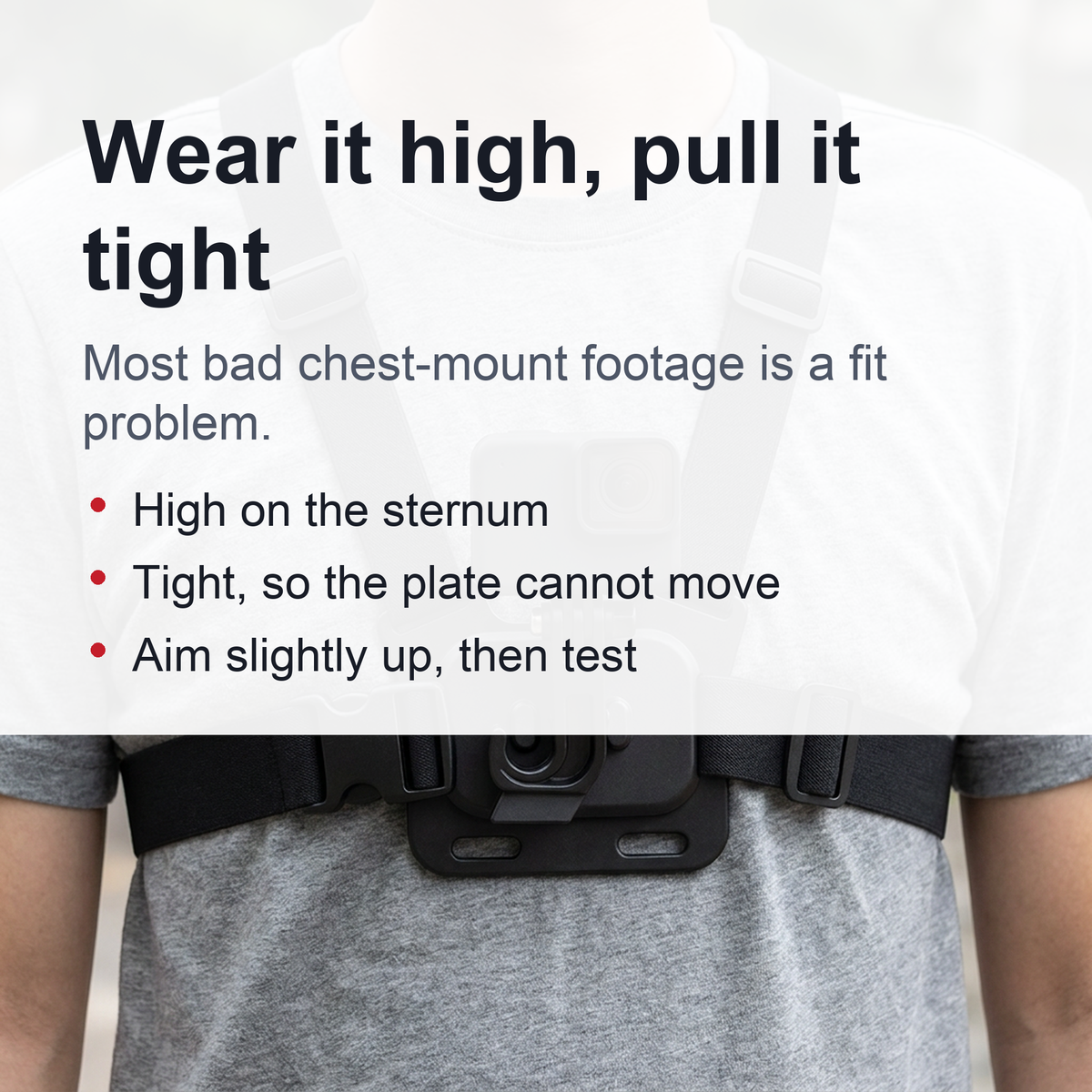 Chest Harness Mount for GoPro Hero 12 to 9 – Adjustable Strap with J Hook for AKASO & Action Camera Hands-Free Adventure Shots