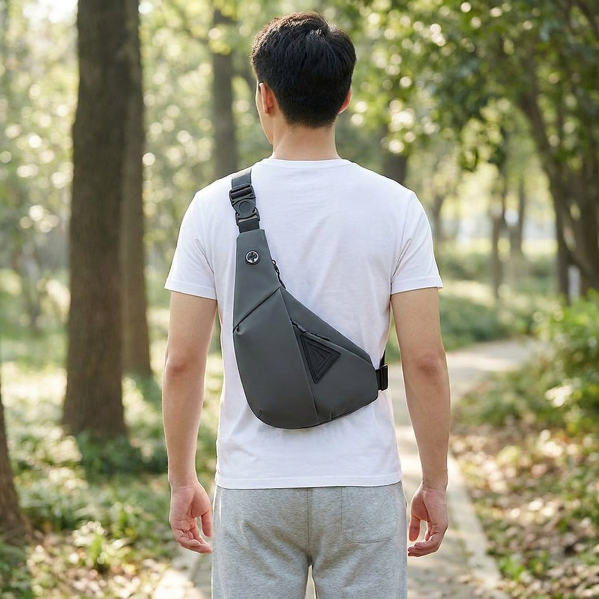 Compact Anti-Theft Crossbody Sling Chest Bag for Men – Travel Shoulder Bag for Phones, Wallets, and Everyday Essentials