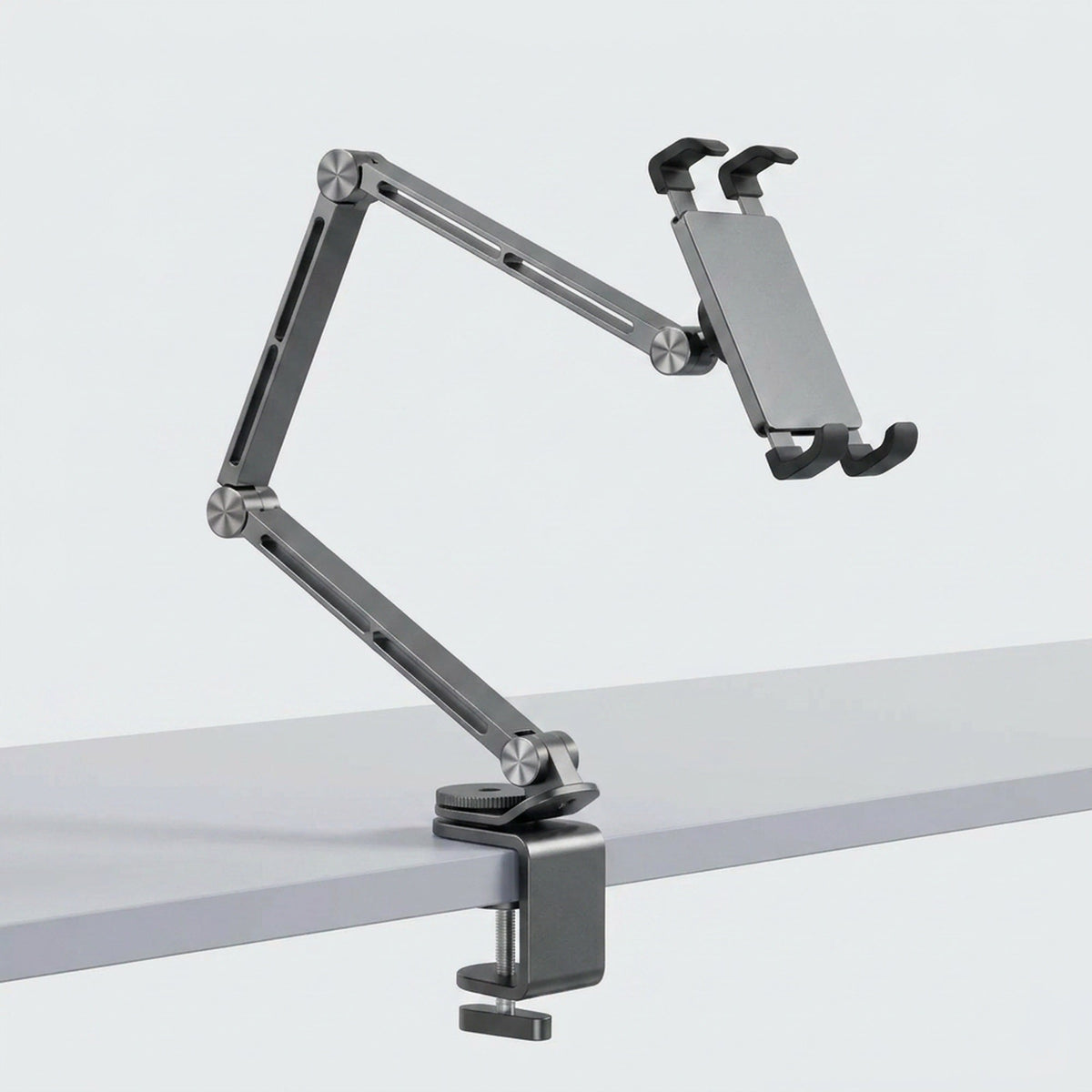 Adjustable Rotating Tablet Stand Holder - Portable Monitor Tablet Holder, Pad and Phone Clip Mount
