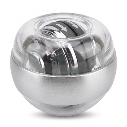 Gyroscopic Wrist Ball with LED Band - Auto-Start Forearm and Grip Trainer