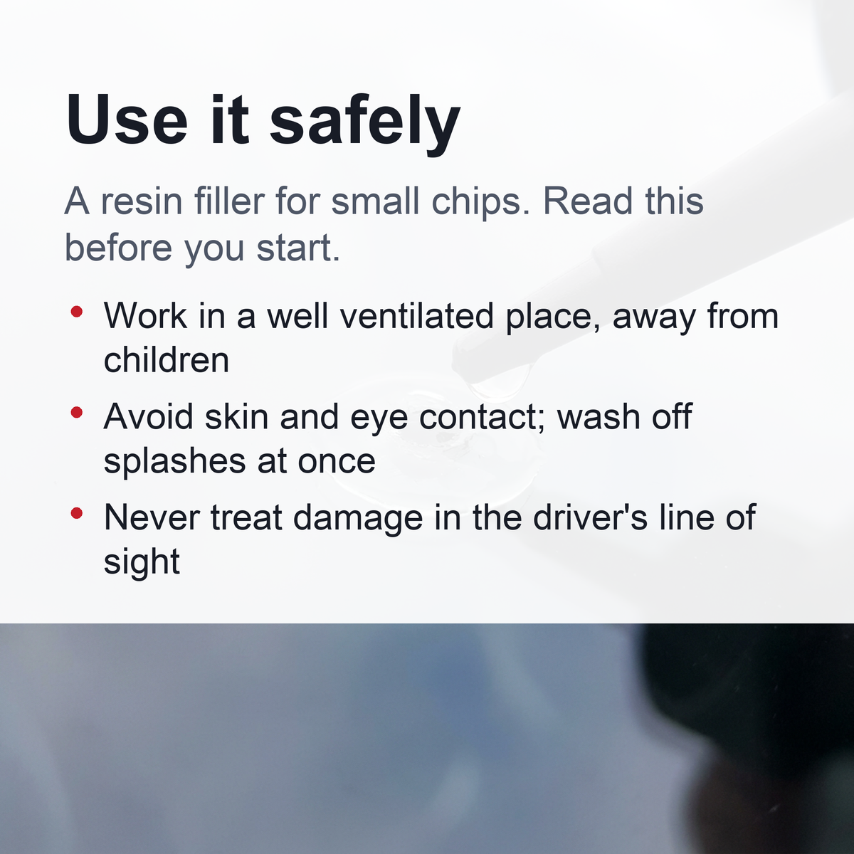 Automotive Glass Nano Repair Fluid- Mirror Scratch Repair