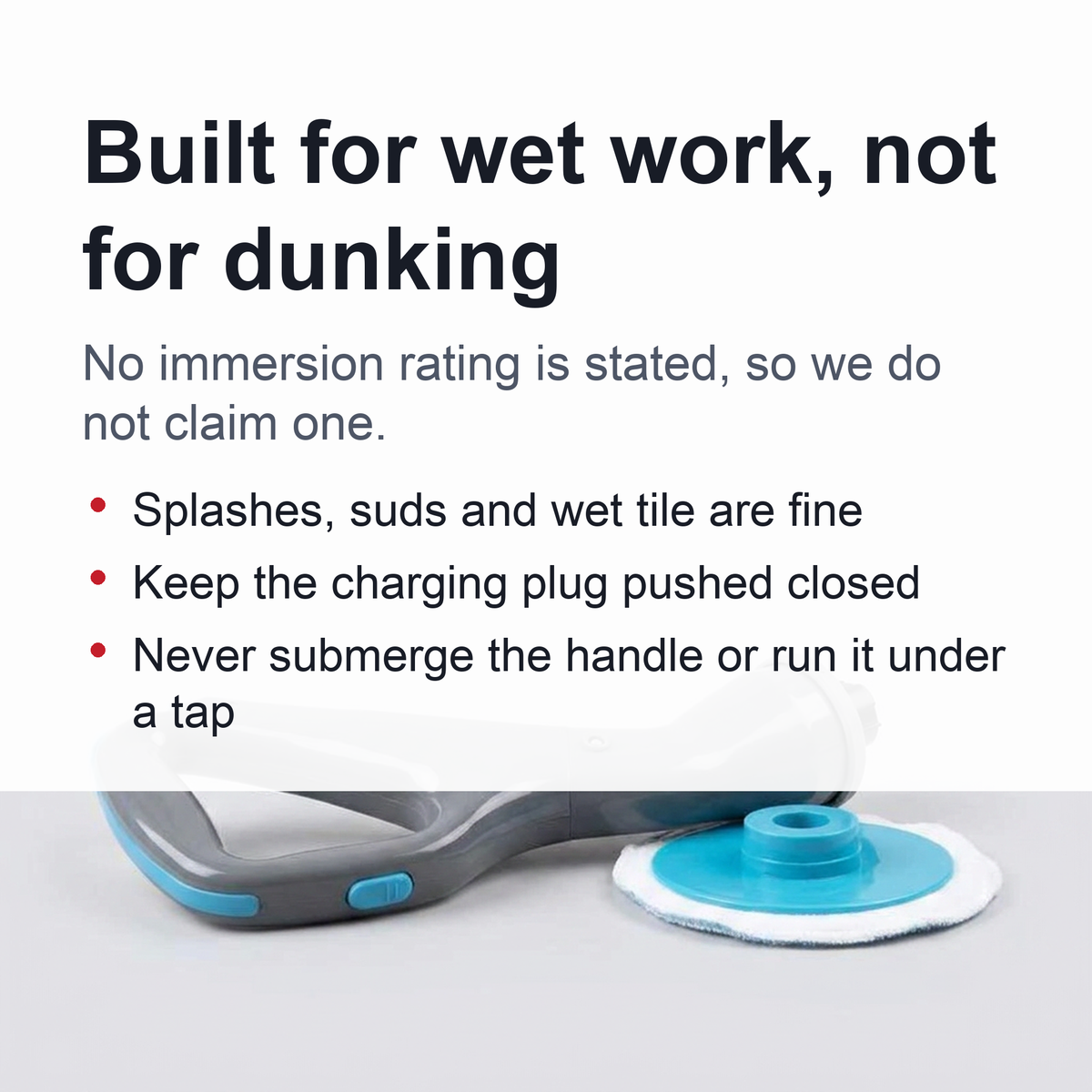Cordless Electric Spin Scrubber — Handheld Power Cleaning Brush with Three Interchangeable Heads